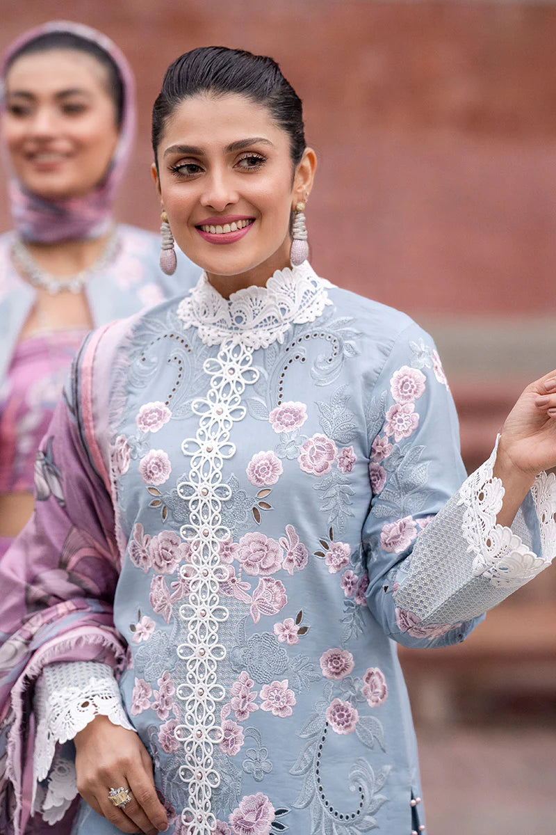 3 Piece - Unstitched Fully Embroided Lawn Fabric