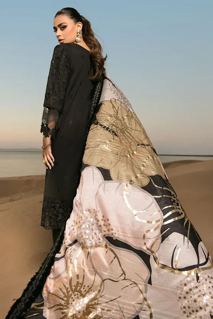 3 Piece - Unstitched Fully Chicken Kari Embroided Lawn Suit RR-155
