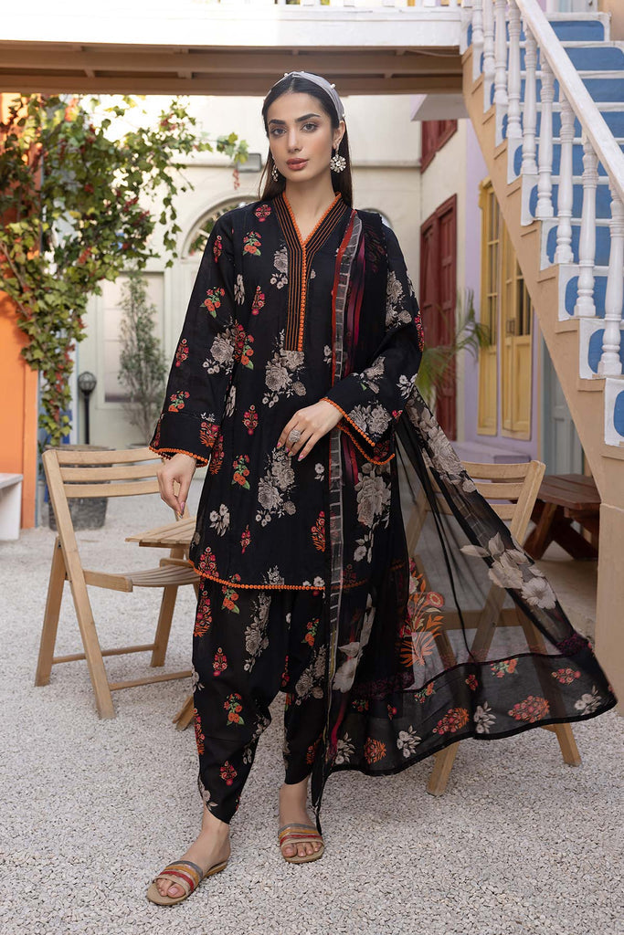 3 Pc Unstitched Linen Fabric With Linen Dupatta
