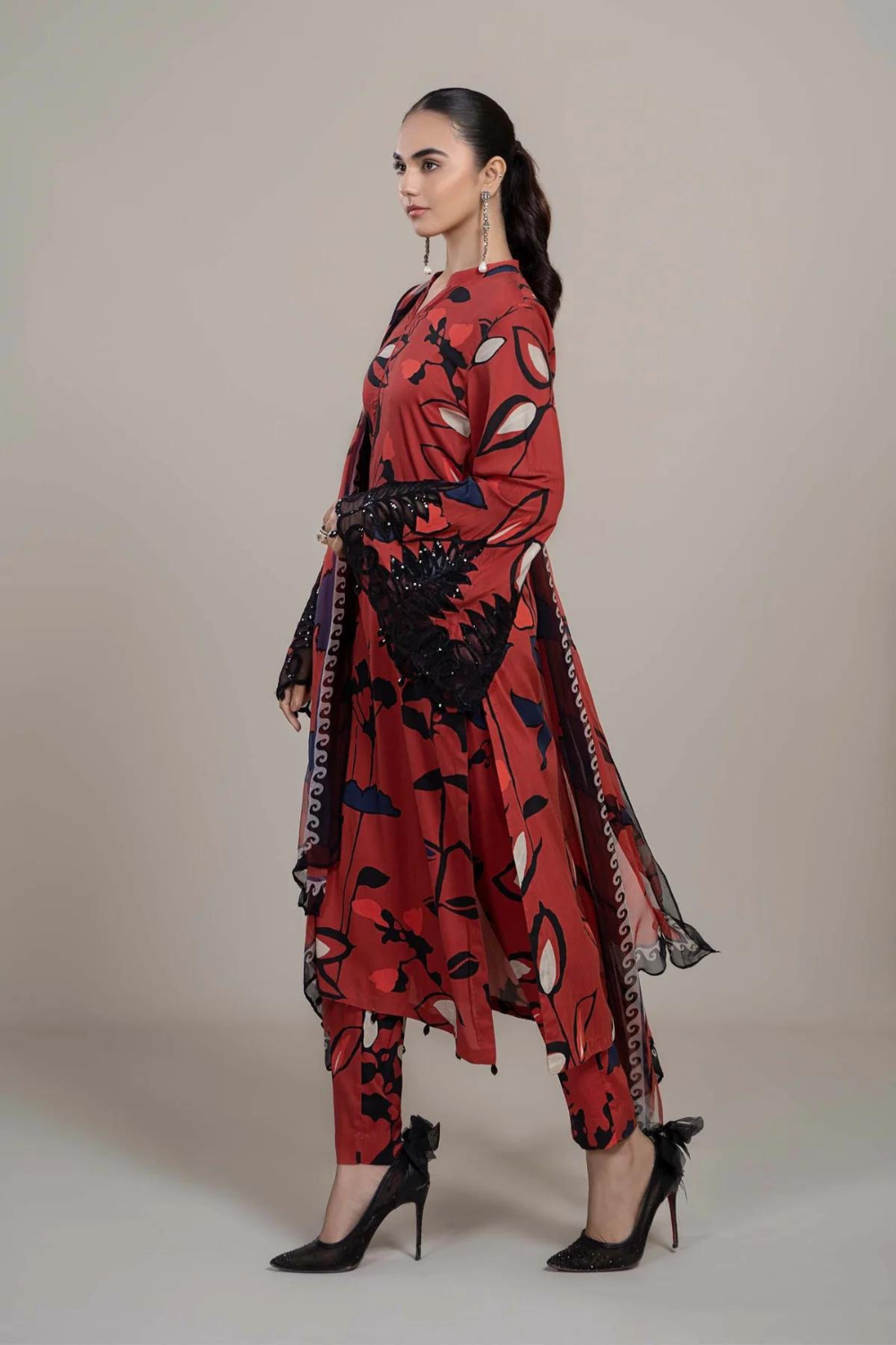 3 Piece - Unstitched Digital Printed Lawn Fabric