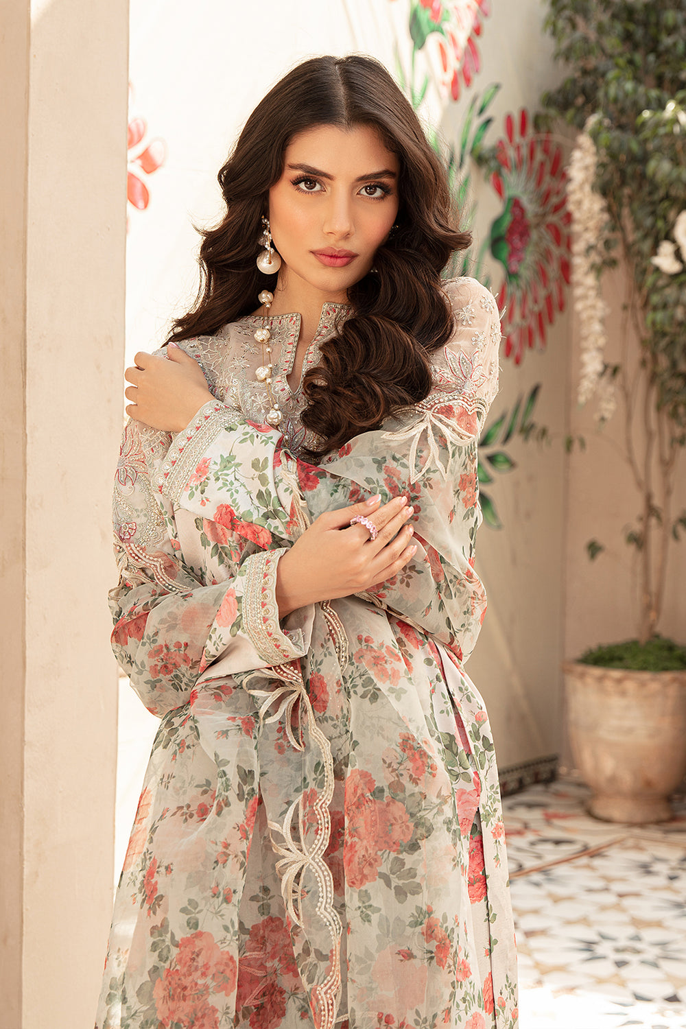 3 Piece - Unstitched Digital Printed Khaddar Fabric With Khaddar Shawl BK-202