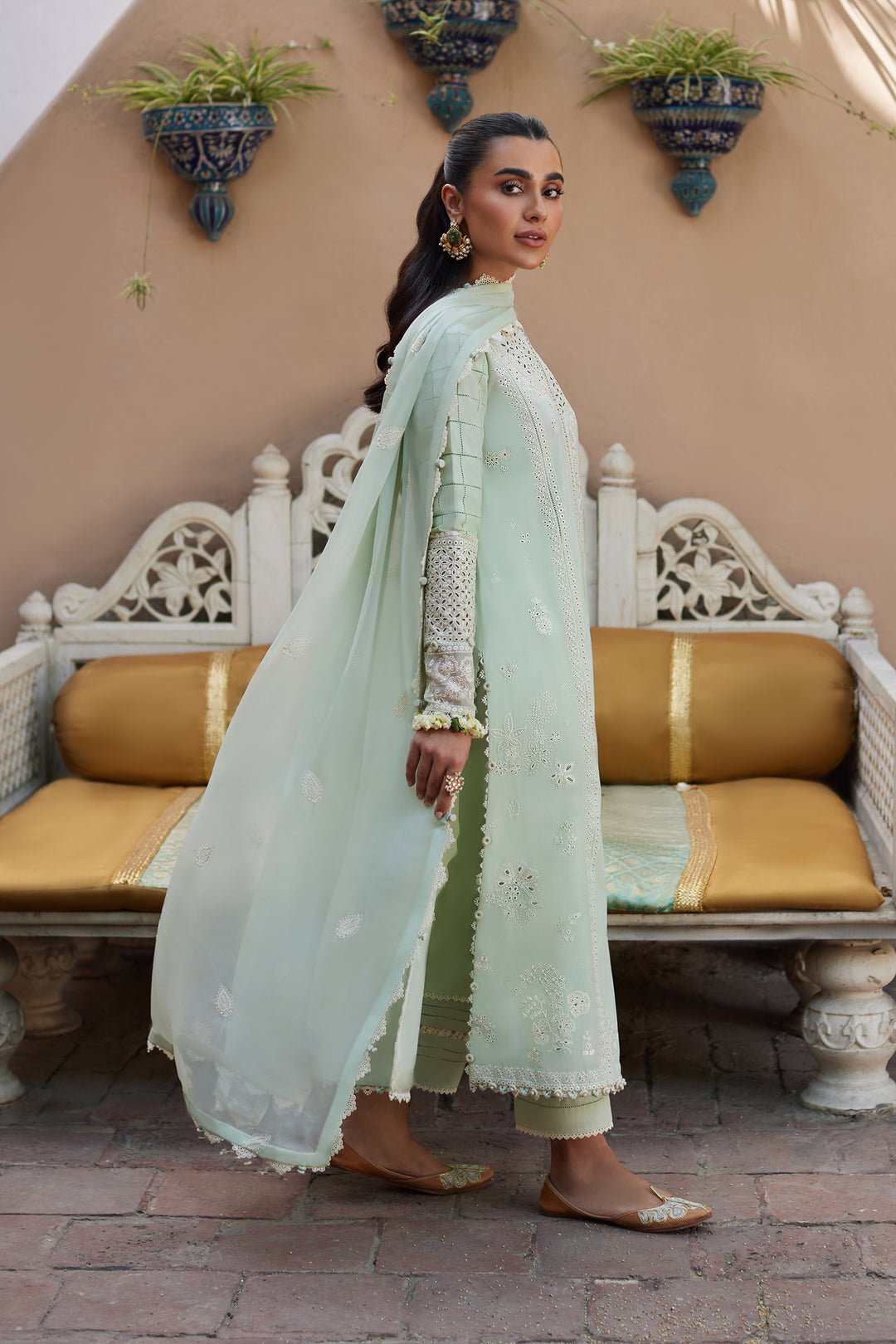 3 Piece - Unstitched Fully Embroided Lawn Fabric ZH 807