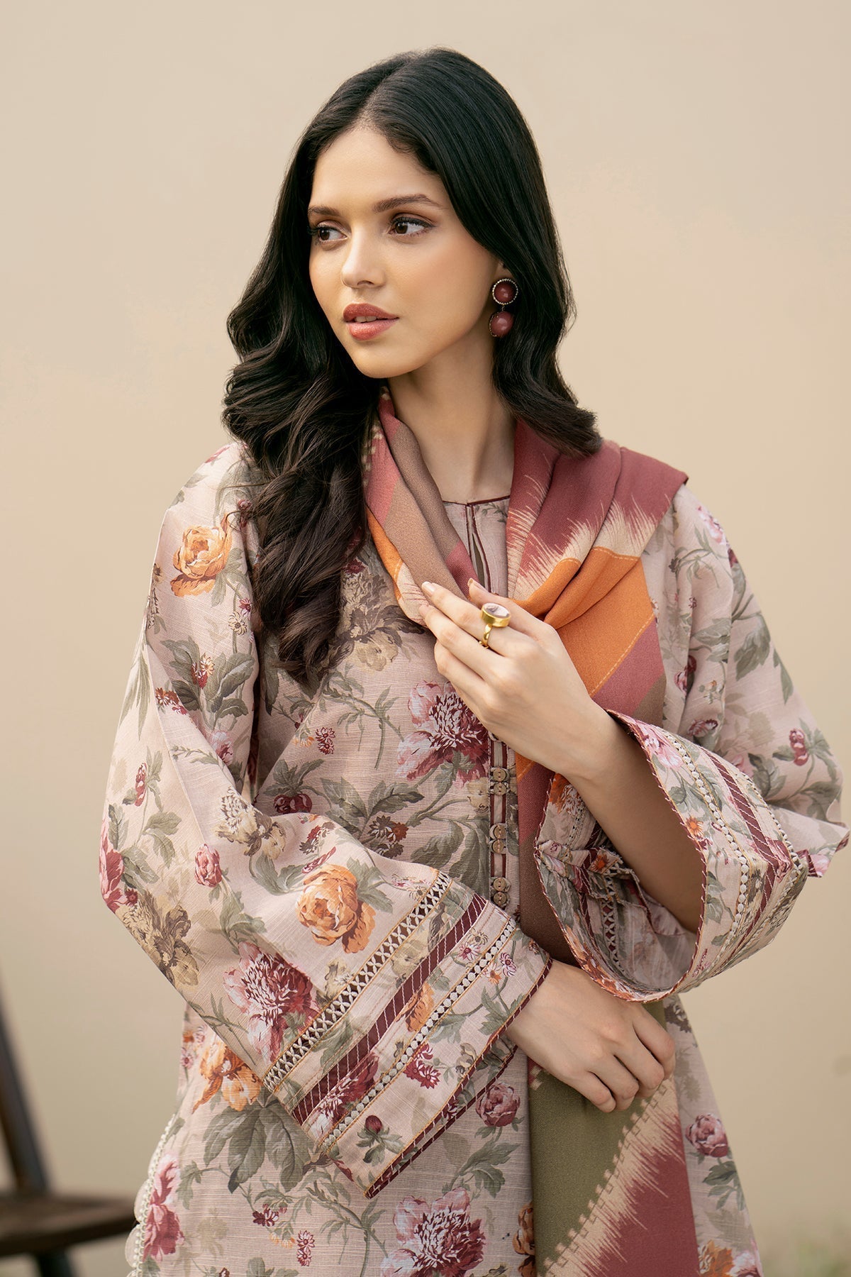 3 Piece - Unstitched Digital Printed Lawn Fabric