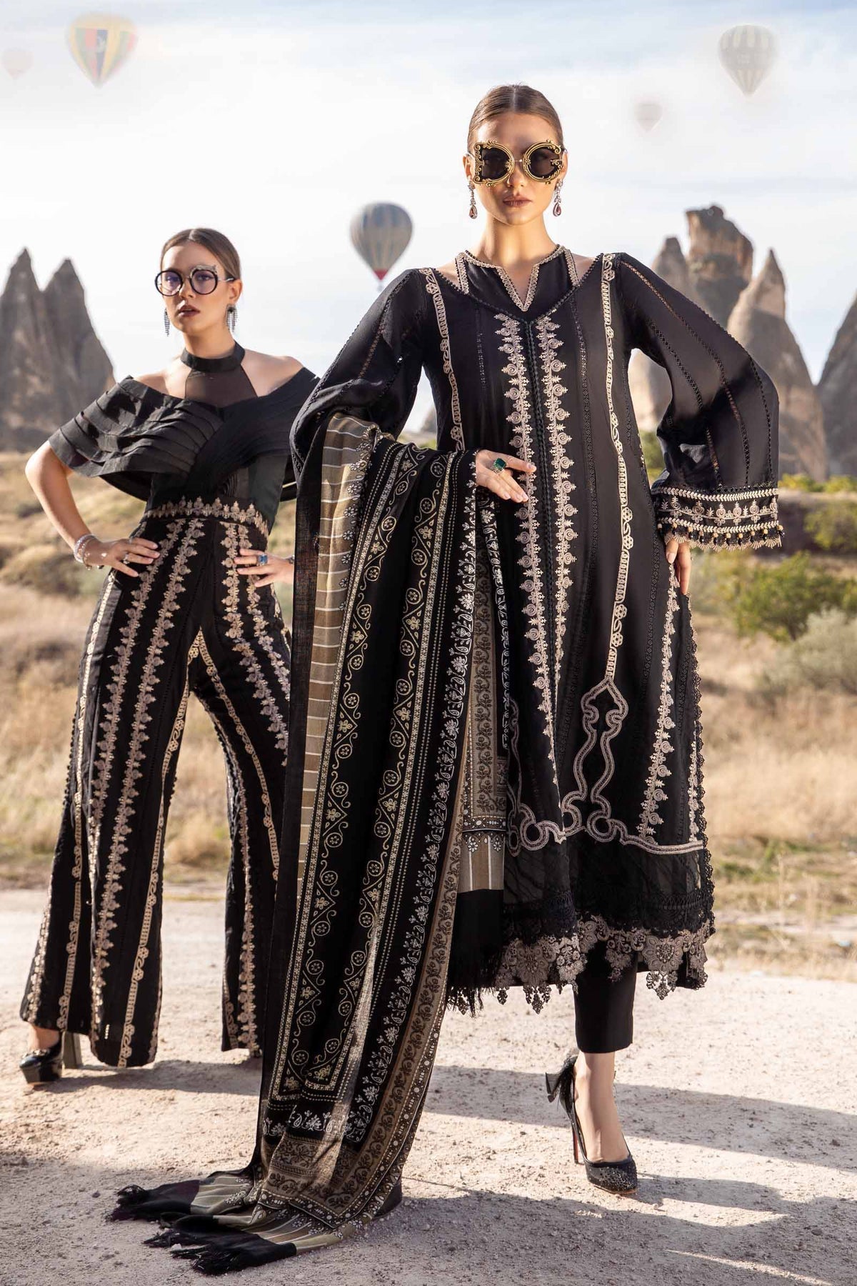 3 Piece Unstitched - Luxury Lawn Embroided Dress