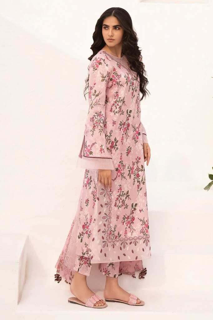 3 Piece - Unstitched Digital Printed Khaddar Fabric With Khaddar Shawl BK-174