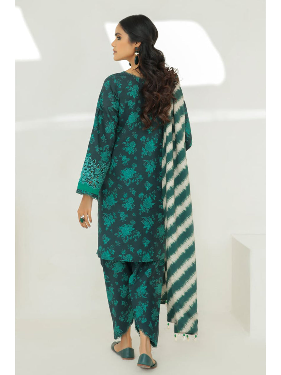 3 Piece - Unstitched Digital Printed Khaddar Fabric With Khaddar Shawl