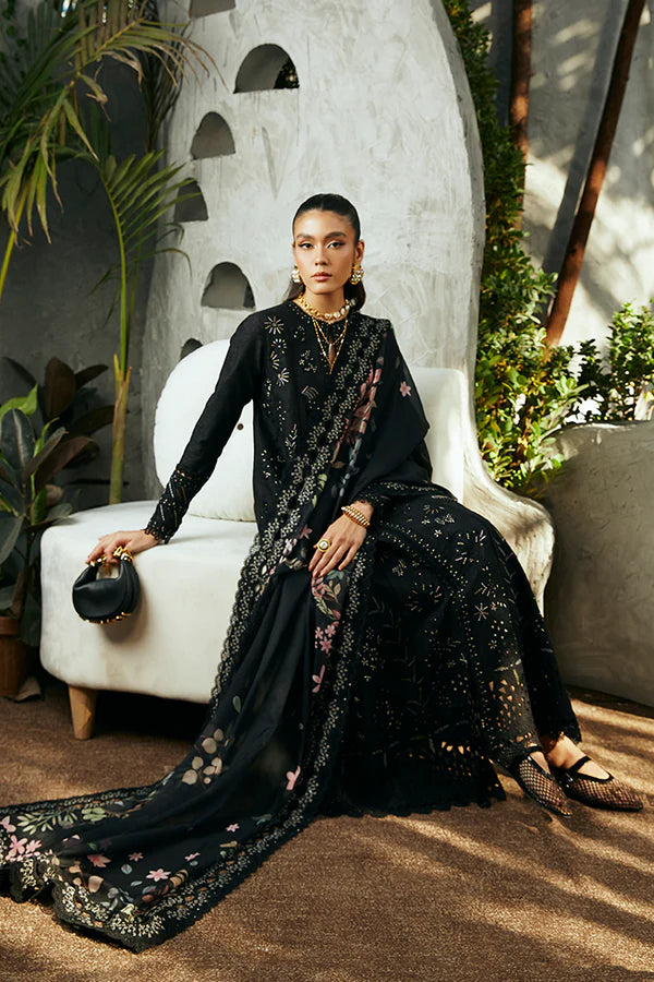3 Piece - Unstitched Fully Embroided Lawn Fabric