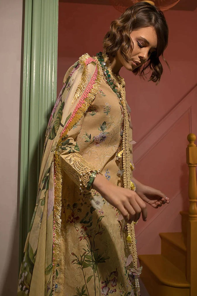 3 Piece - Unstitched Digital Printed Lawn Fabric