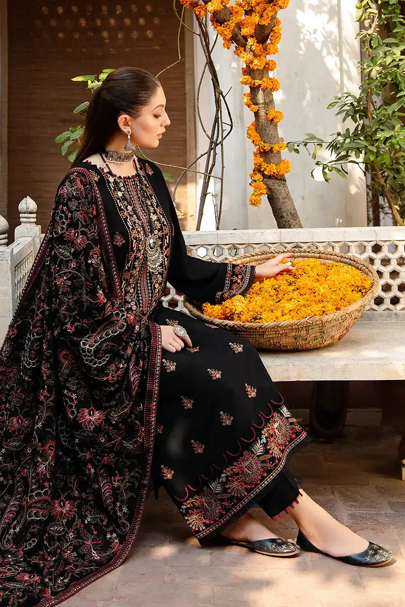 3 Piece - Unstitched Fully Embroided Dhanak Fabric RM-650
