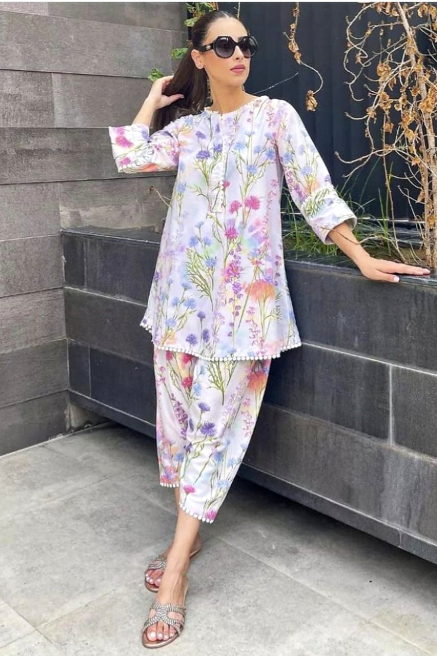 2 Piece - Digital printed Lawn Suit