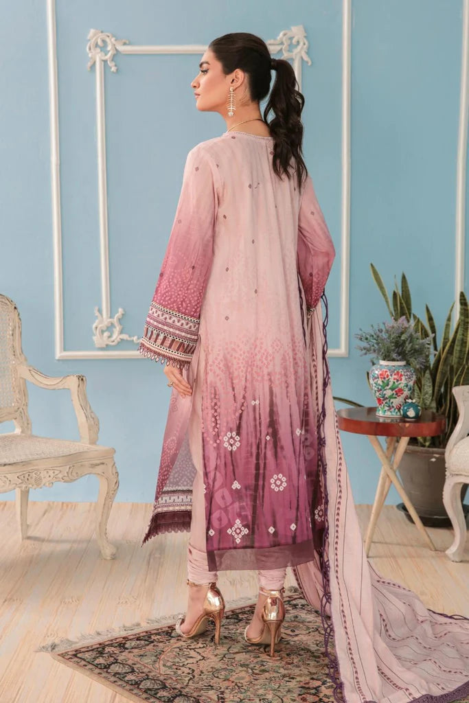 3 Piece - Unstitched Linen Fabric With Linen Dupatta
