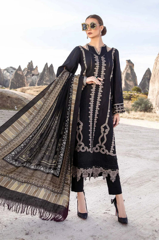 3 Piece Unstitched - Luxury Lawn Embroided Dress