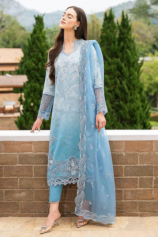 3 Piece - Unstitched Fully Embroided Lawn Fabric MB-510
