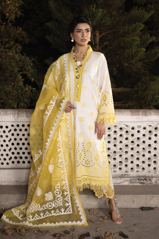 3 Piece - Unstitched Chicken kari Embroided suit