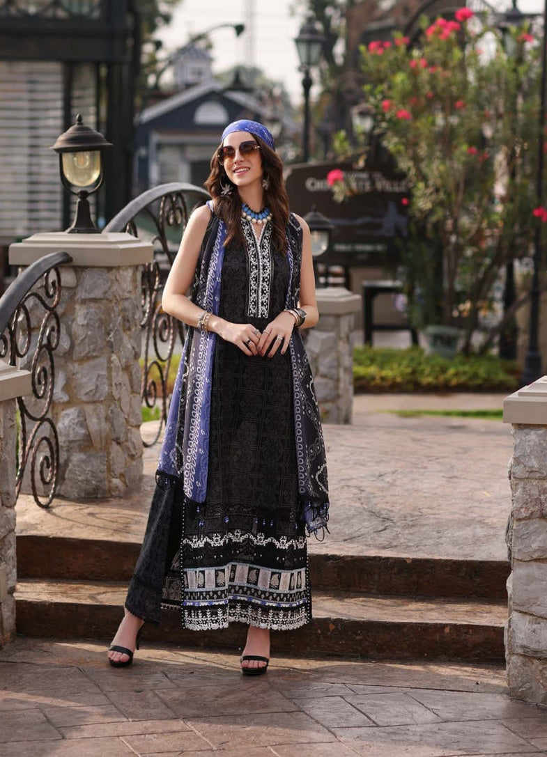 3 Piece - Unstitched Fully Embroided Lawn Fabric