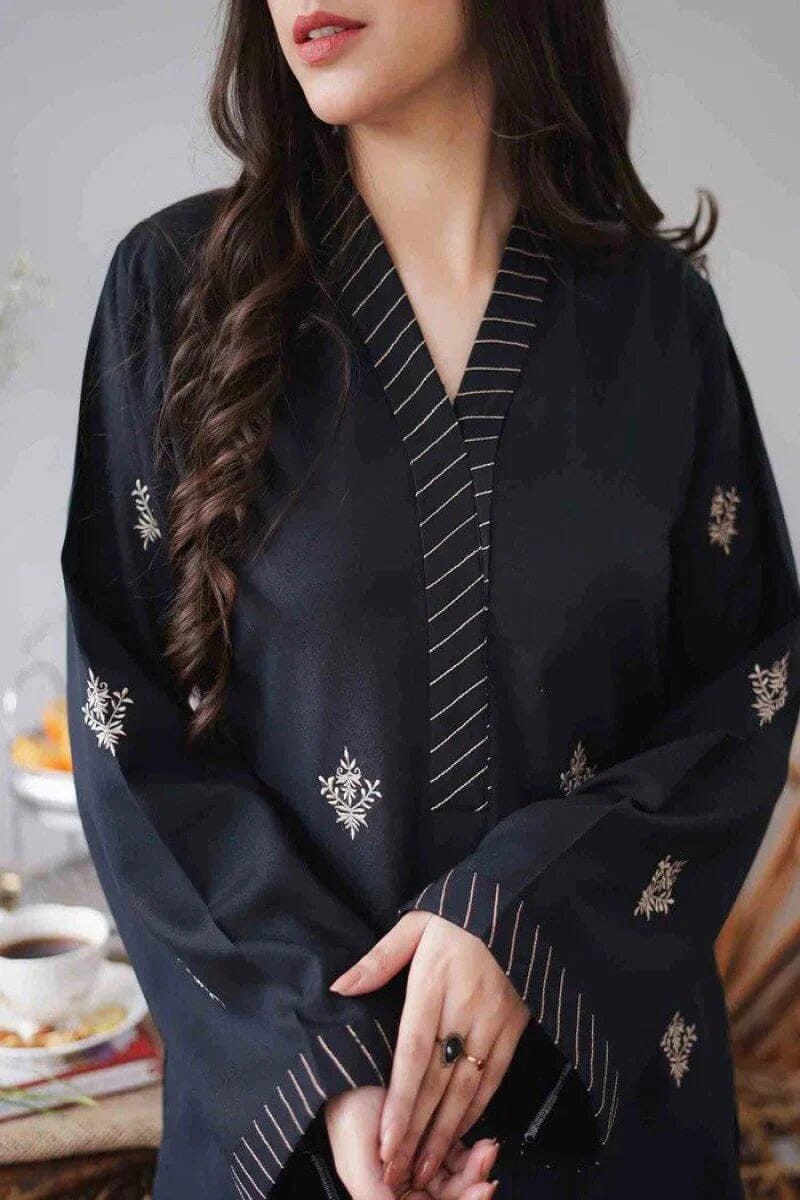 Dhanak - 3 Piece Unstitched Embroidered Dhanak Fabric With Dhanak Shawl